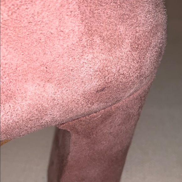 Michael Kors Alana Mauve Blush Pink Mary Jane Block Chunky Heel Pumps Shoes 8.5M - Picture 12 of 13